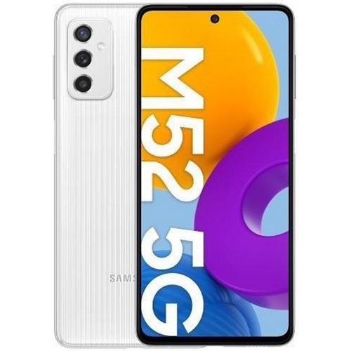 Samsung Galaxy M52 M526 5G (128GB/White) uden abonnement